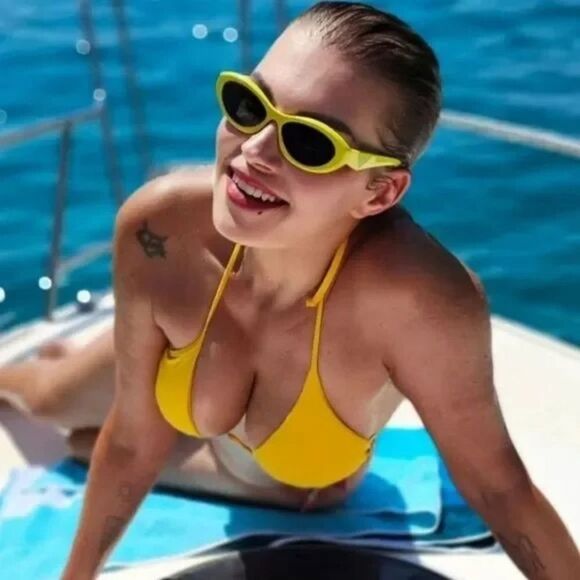 PRADA Symbol Sunglasses PR26ZS 13L08Z Cedar/Dark Grey NEW - Picture 14 of 16